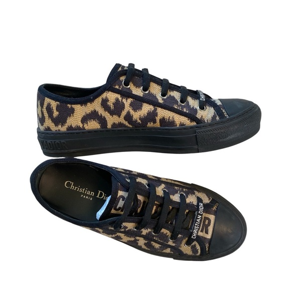 AUTHENTIC!!!! Christian Dior leopard sneakers ! Great condition!!! - Picture 1 of 15